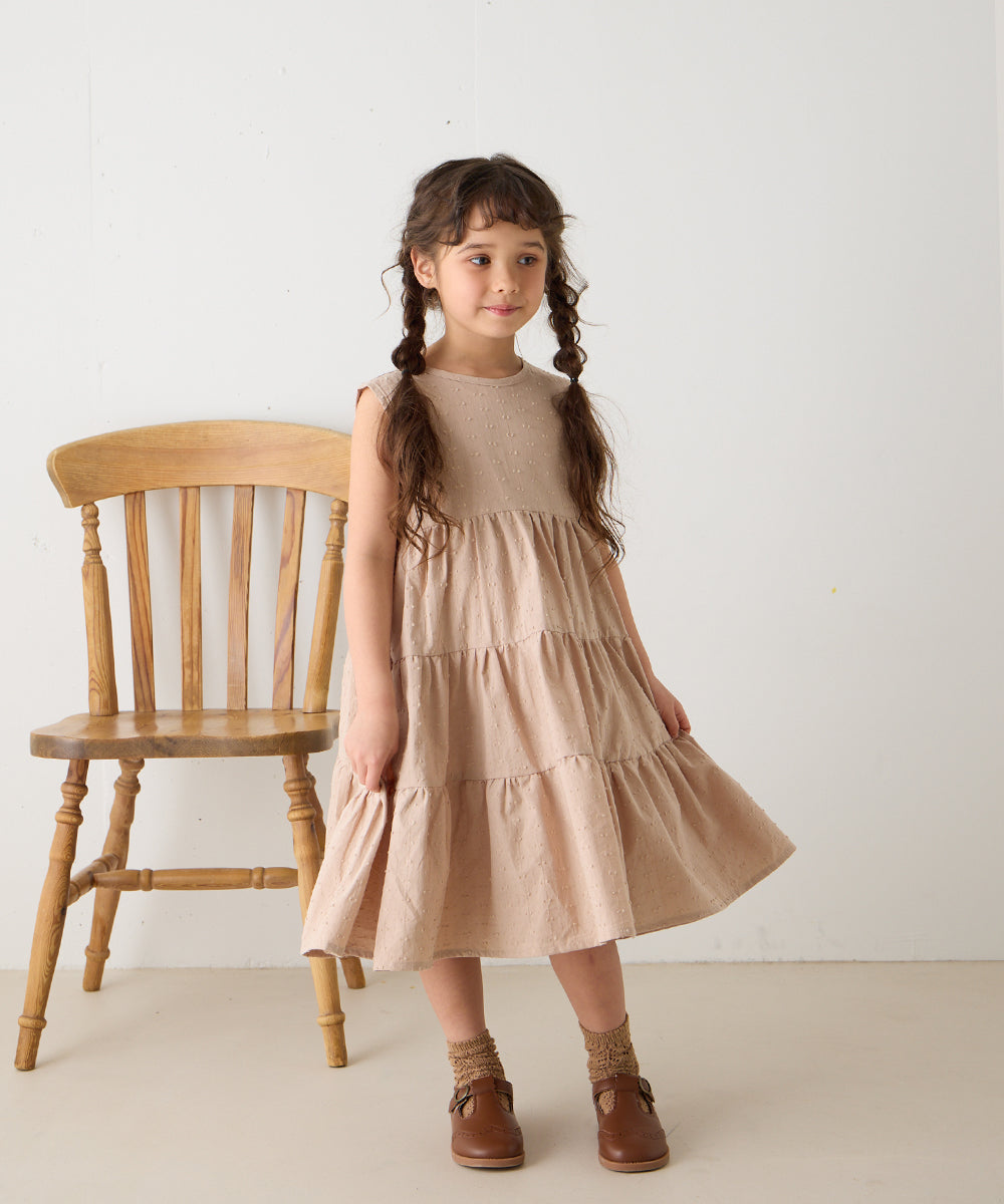 ドビードットバックリボンワンピース