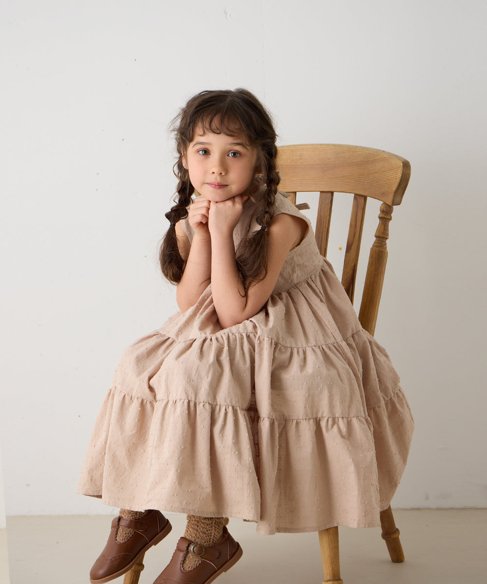 ドビードットバックリボンワンピース