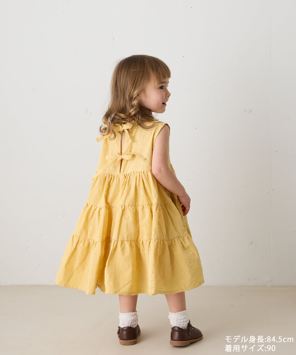 ドビードットバックリボンワンピース