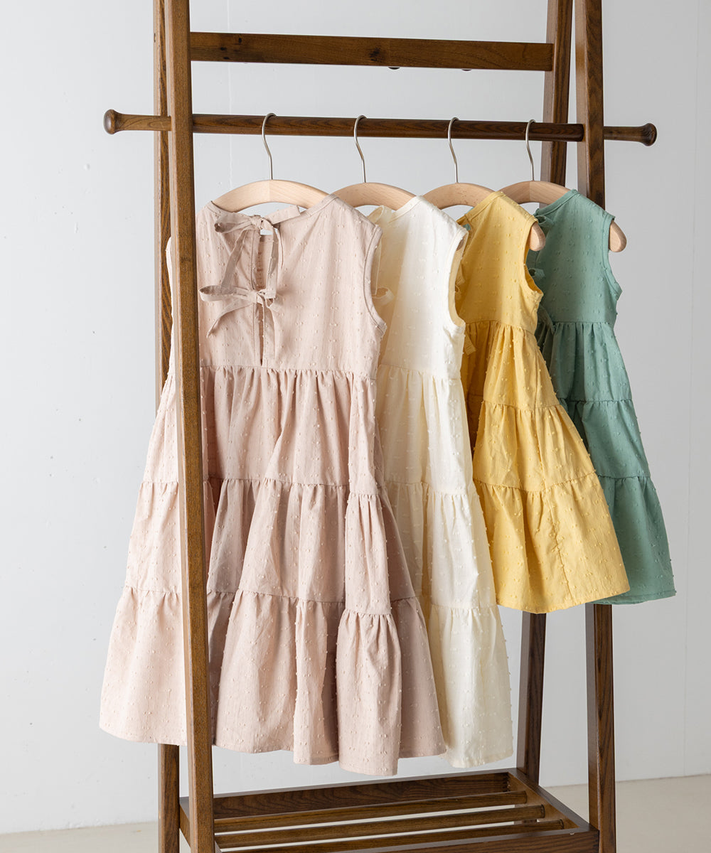 ドビードットバックリボンワンピース