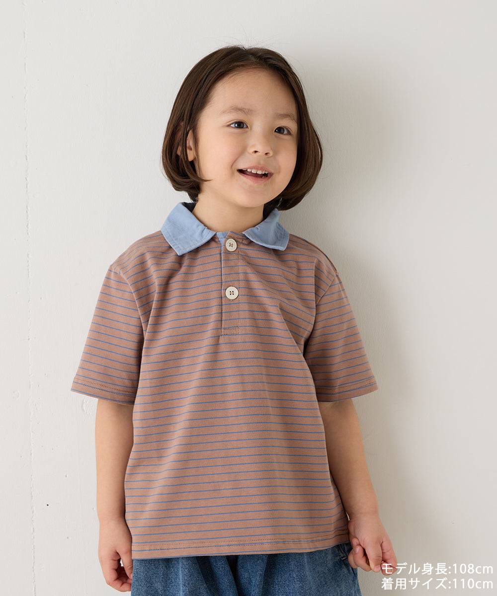 バイカラーポロシャツ