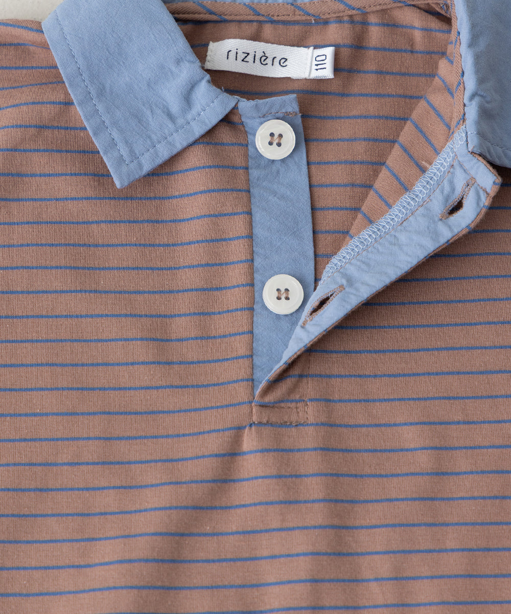 バイカラーポロシャツ