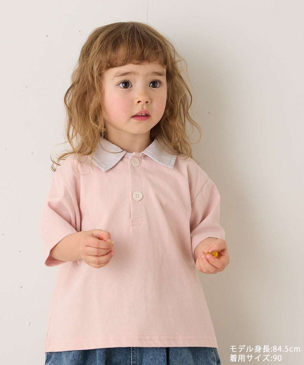 バイカラーポロシャツ