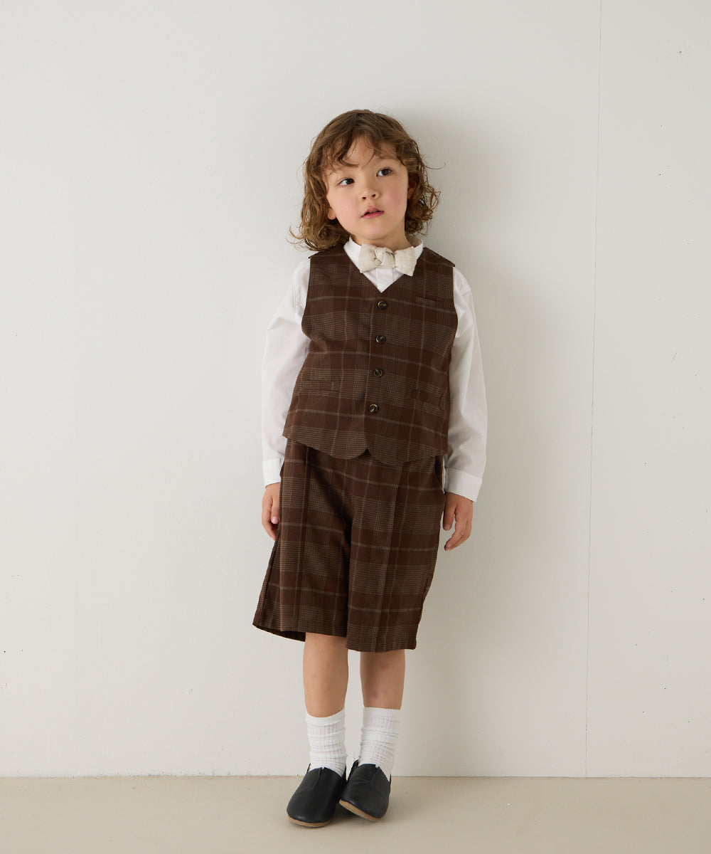 チェックセンターシームハーフパンツ