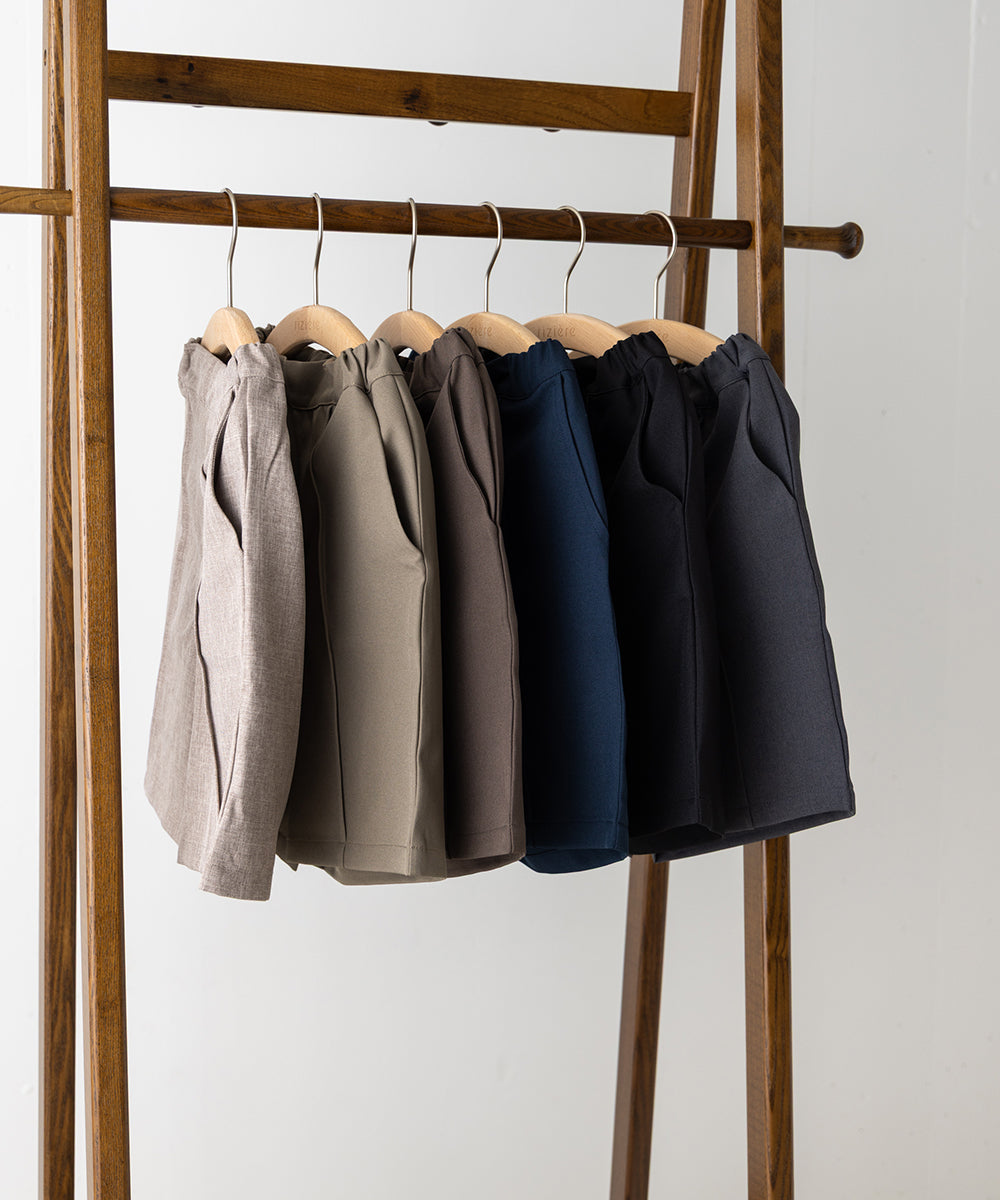 センターシームハーフパンツ（ウエストゴム調整）