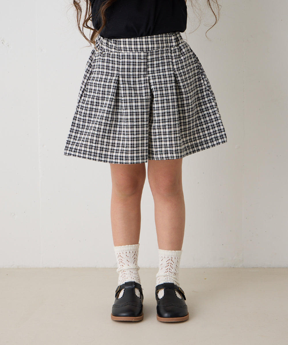 チェックタックショートパンツ