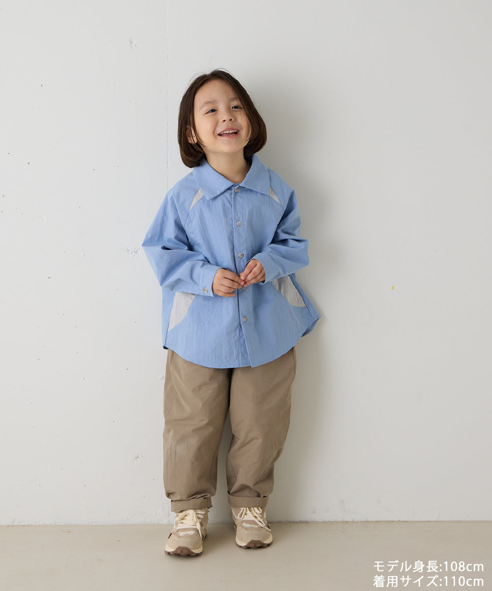 撥水カーブシルエットパンツ