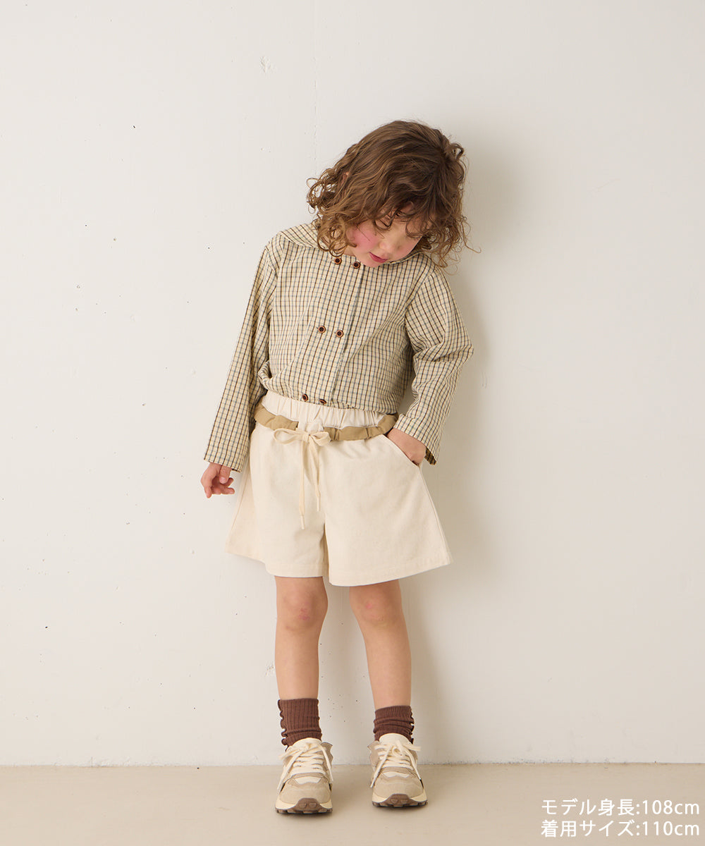 ウエストデザインショートパンツ