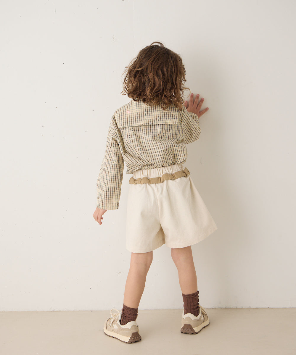 ウエストデザインショートパンツ