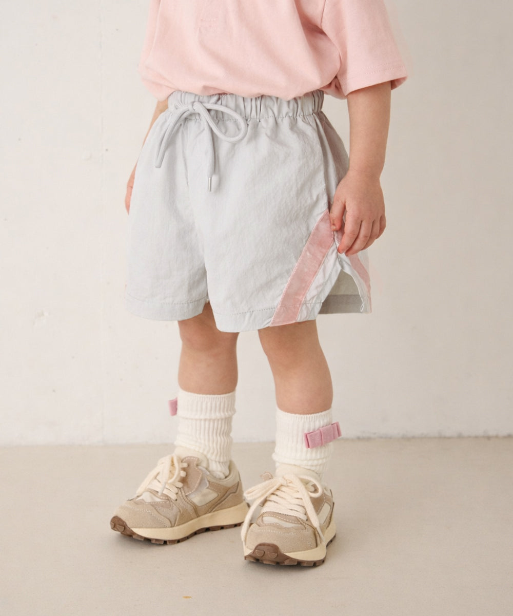 水陸両用配色ラインショートパンツ