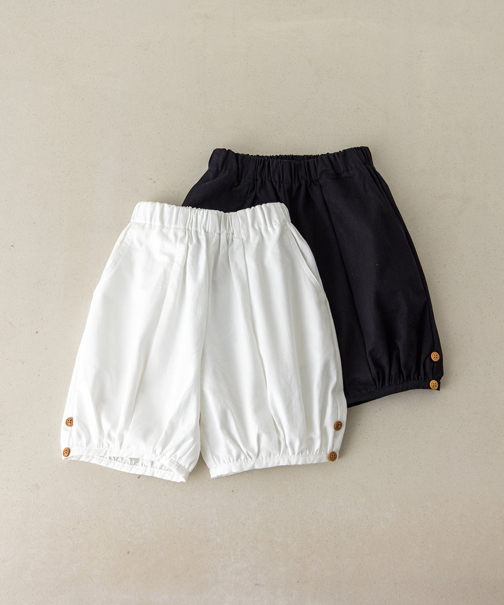 ボタンタックバルーンハーフパンツ