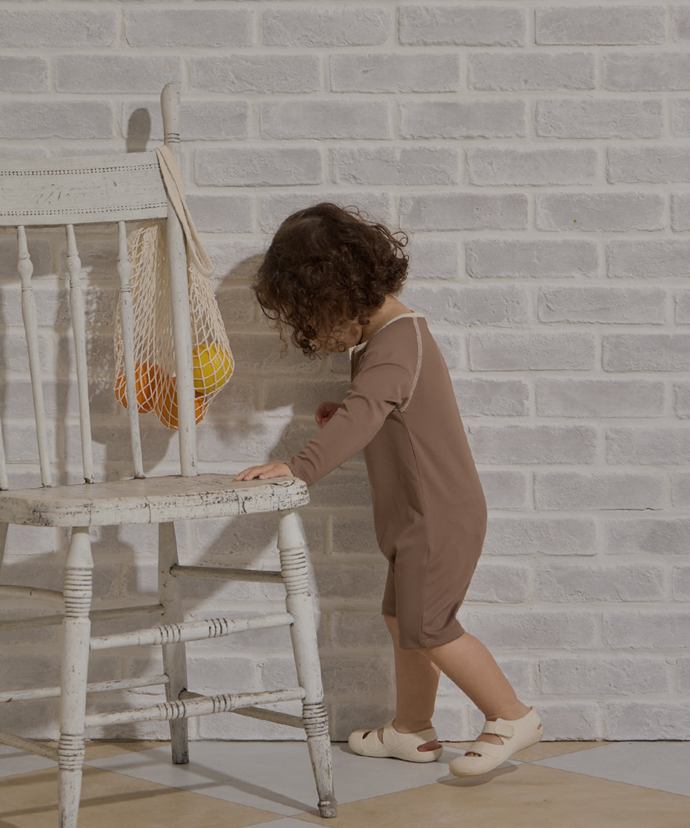 【リンク】UVカット配色ロンパースラッシュガード(UPF50+)