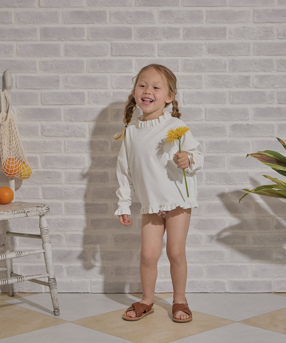 UVカットフリルラッシュガード(UPF50+)