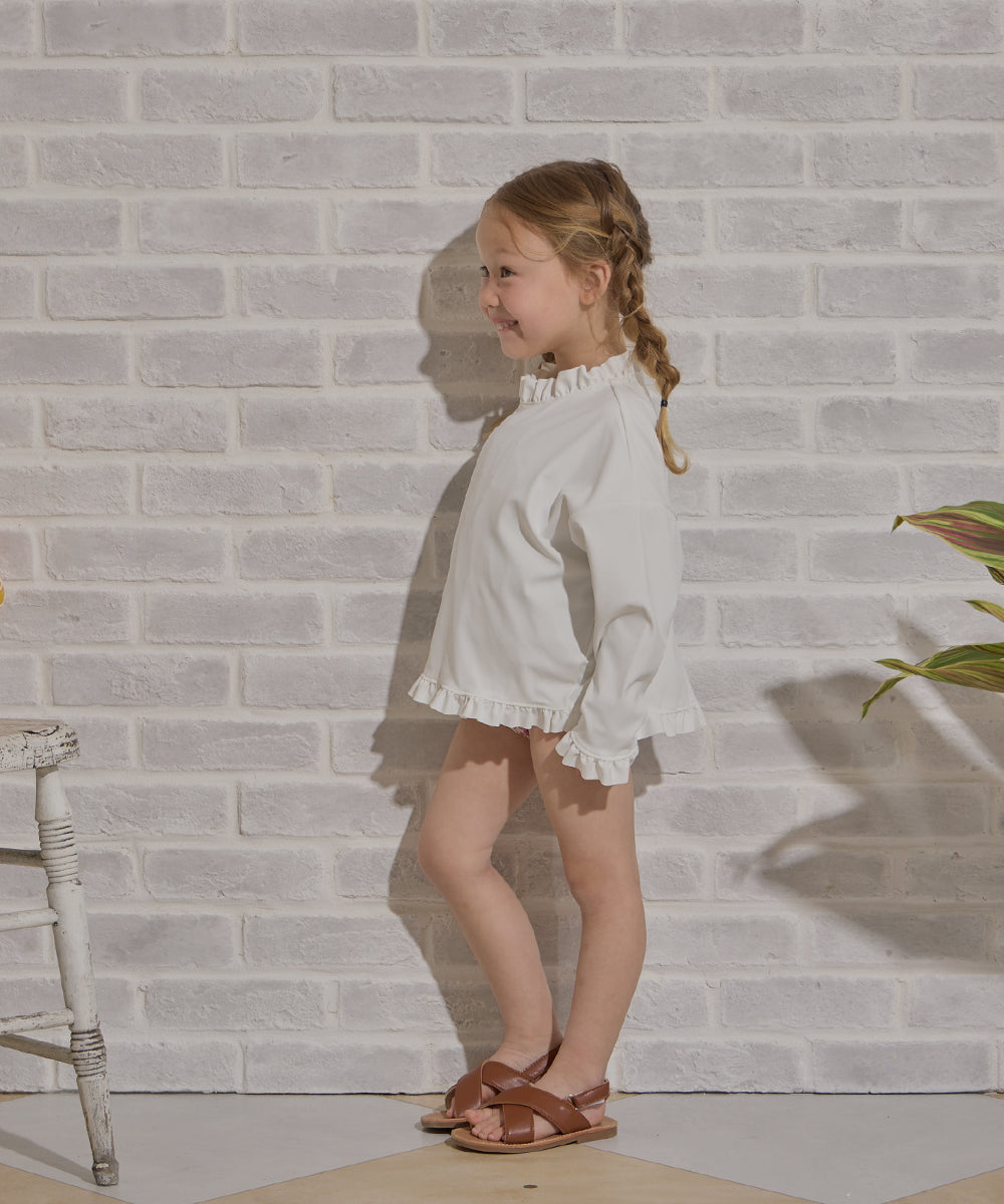 UVカットフリルラッシュガード(UPF50+)