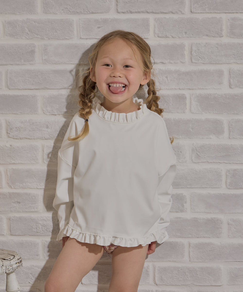 UVカットフリルラッシュガード(UPF50+)