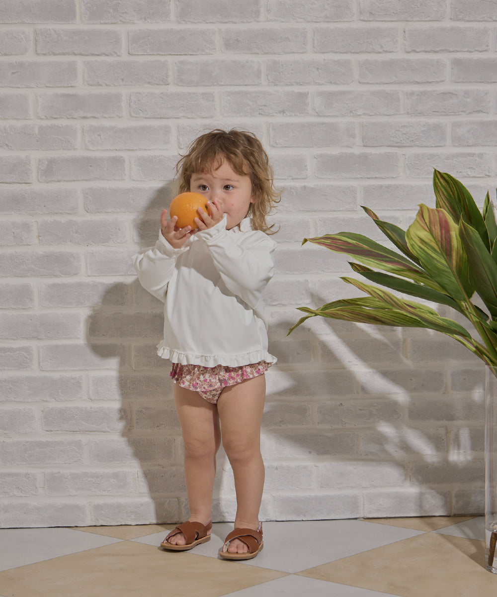 UVカットフリルラッシュガード(UPF50+)