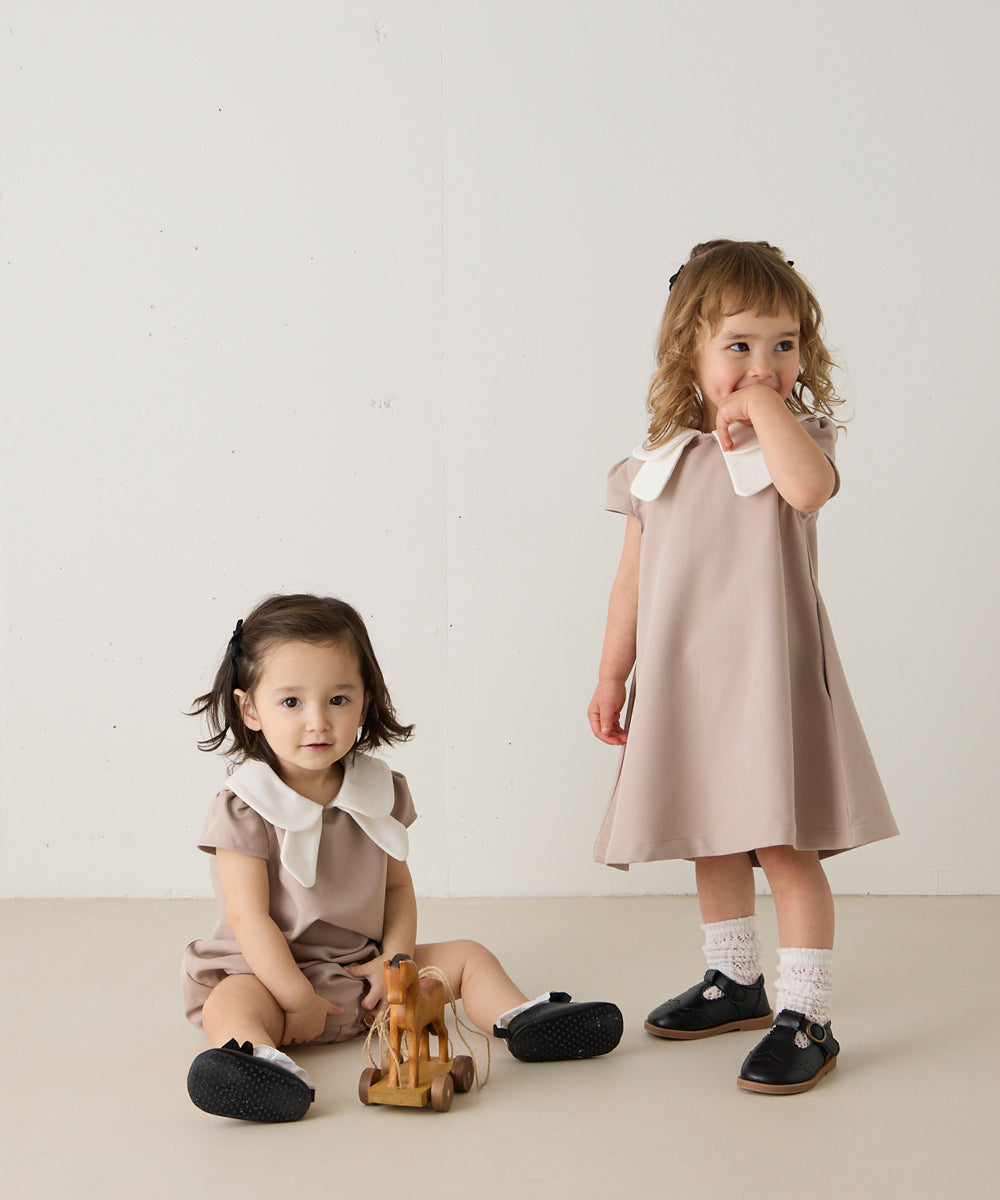 ねーこ　ロンパース2点 ツーウェイオール 綿100％ ロンパース[品番：HU000004255]｜chil2