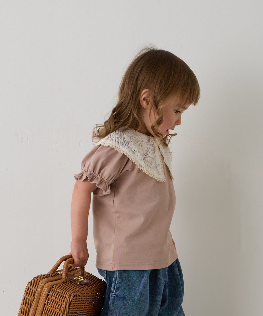 レースビッグカラートップス