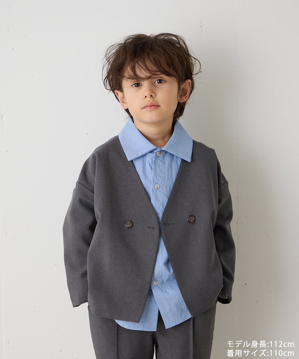 バイカラーラグランスリーブシャツ