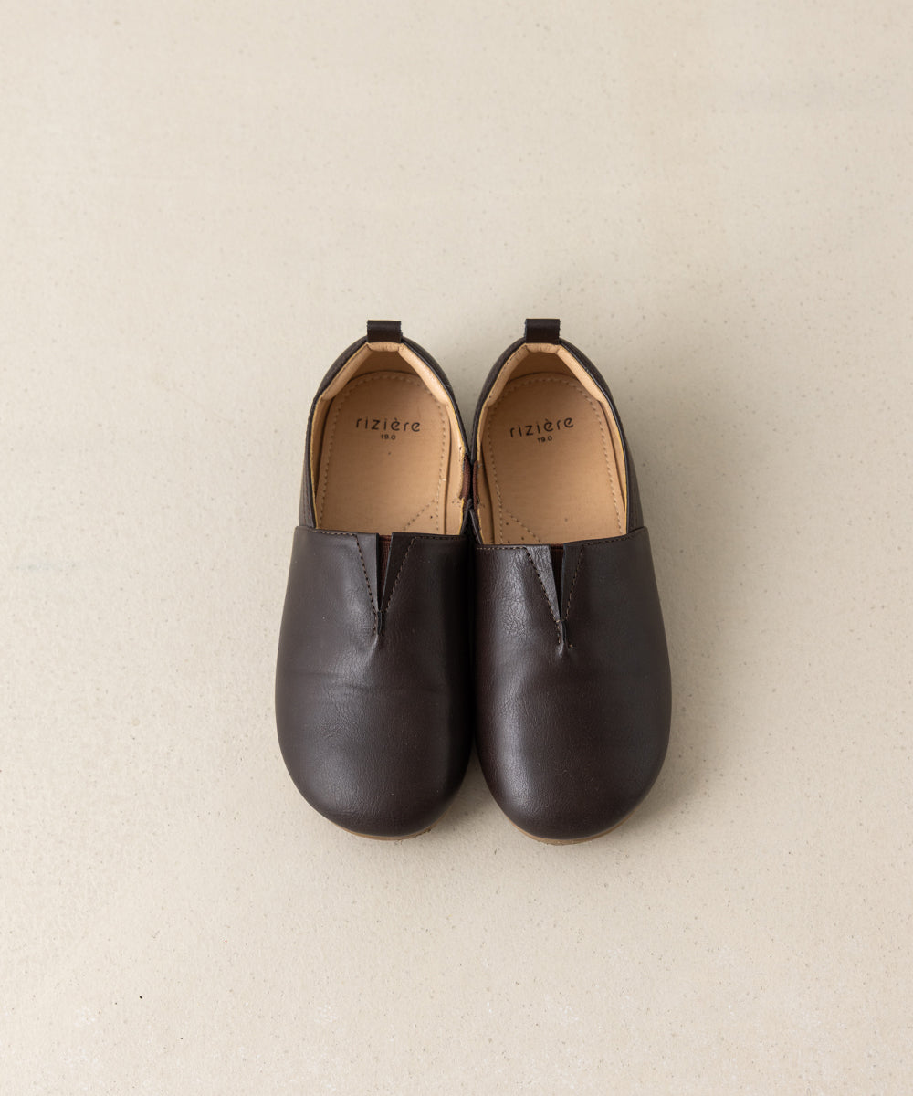 フェイクレザースリッポンシューズ