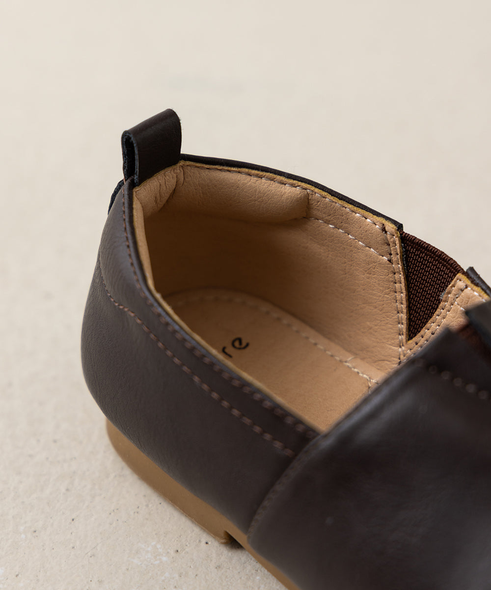 フェイクレザースリッポンシューズ