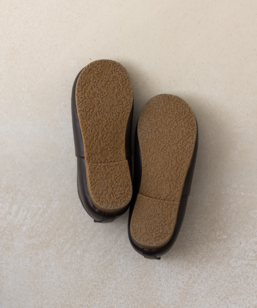 フェイクレザースリッポンシューズ