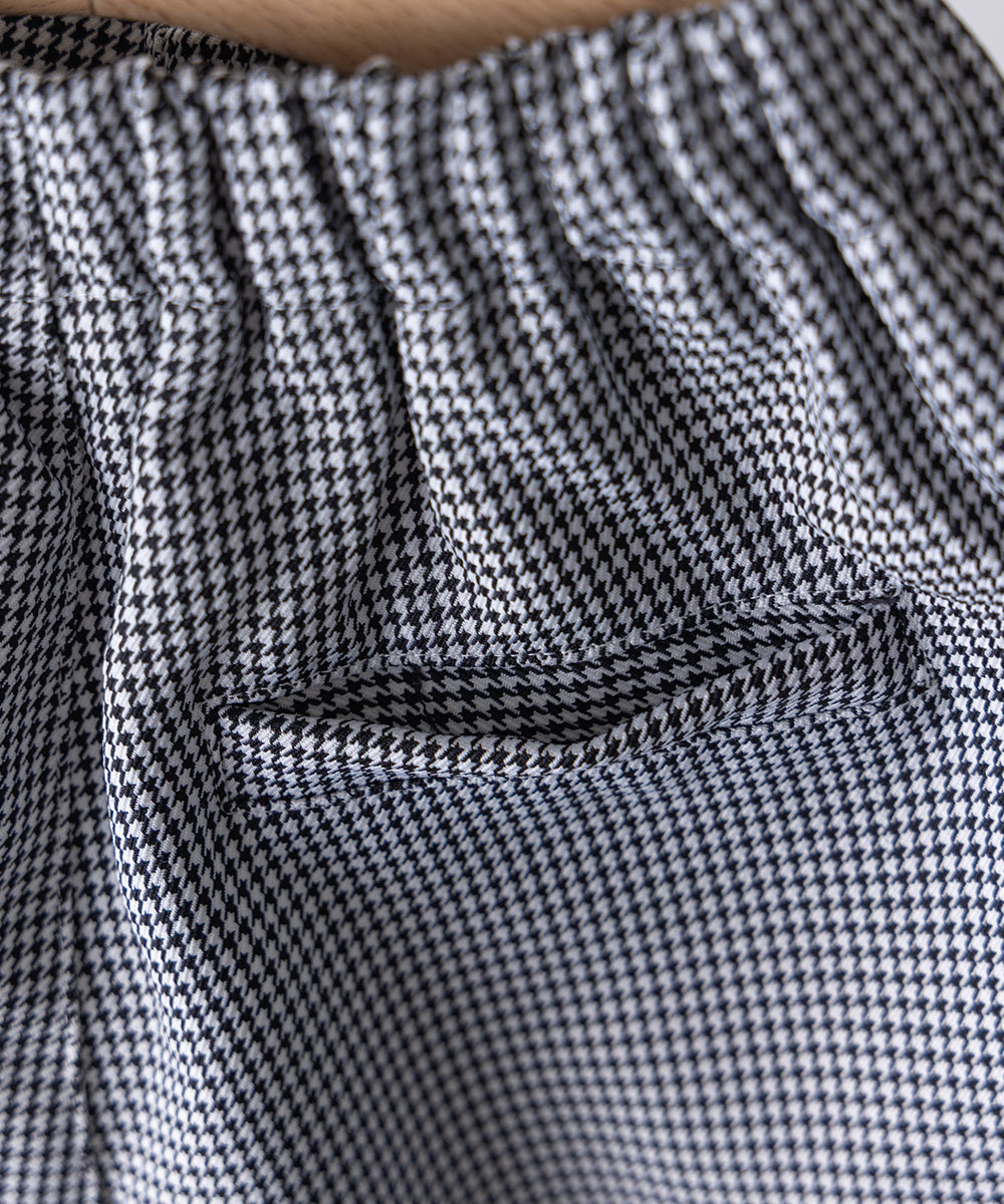 千鳥格子シングルノーカラーセットアップ