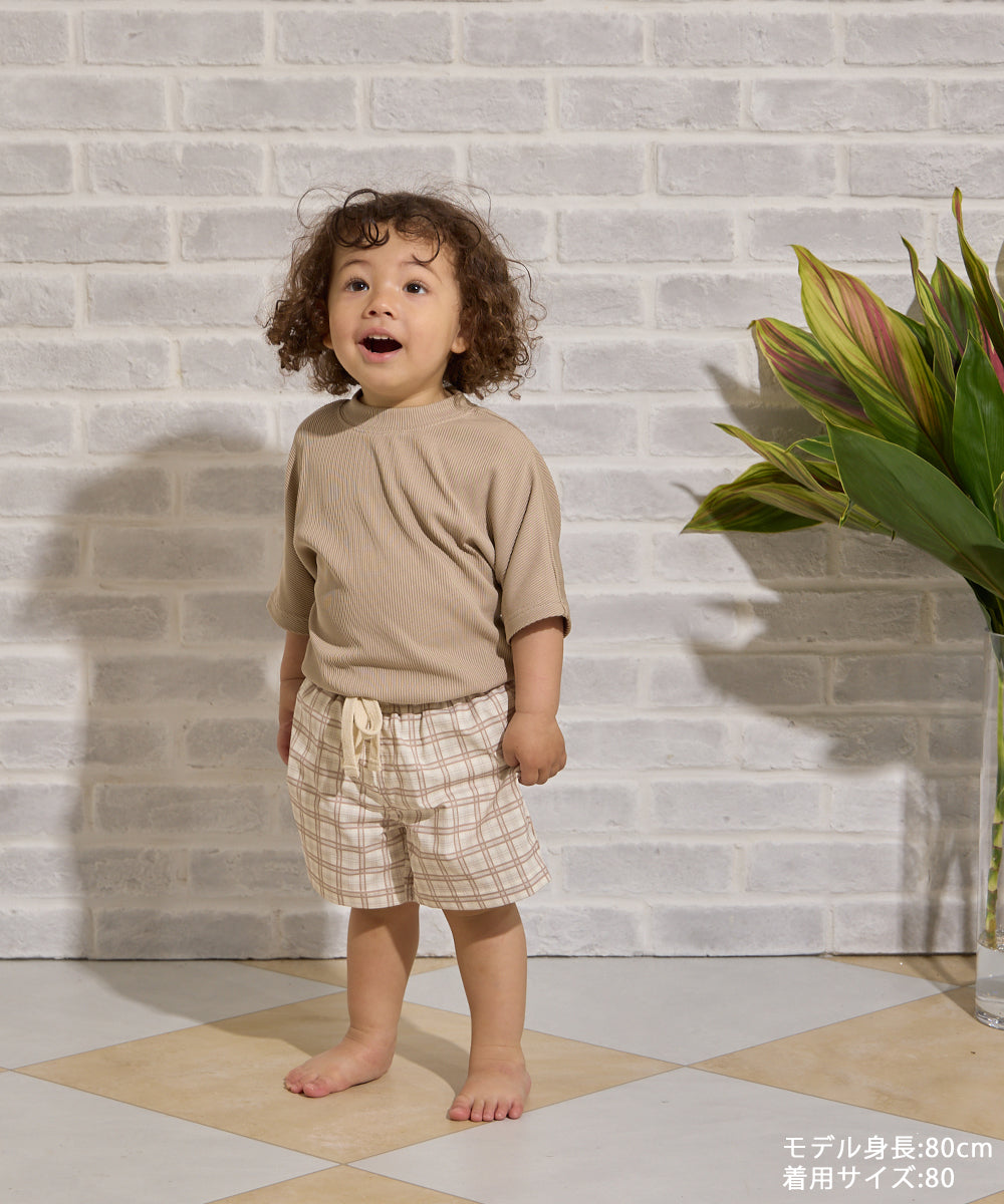 【cocoコラボ】チェック柄水陸両用スイムセットアップ