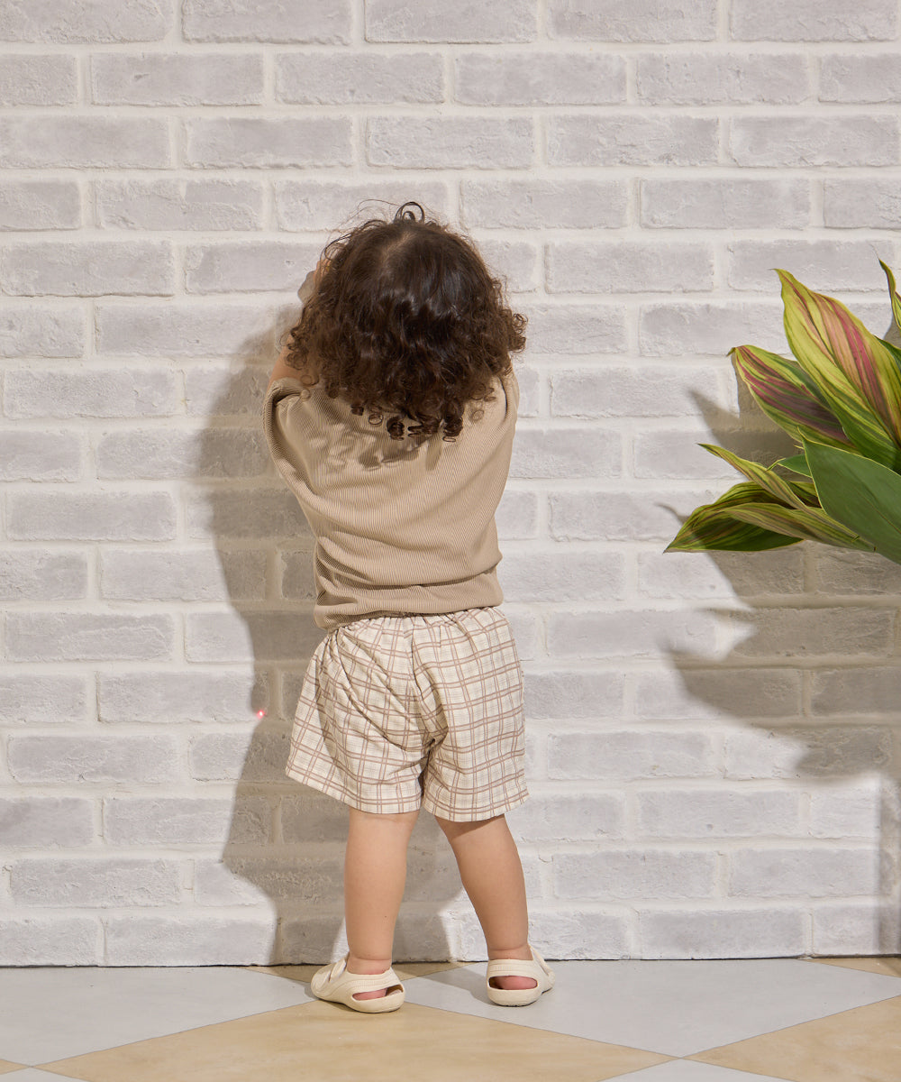 【cocoコラボ】チェック柄水陸両用スイムセットアップ