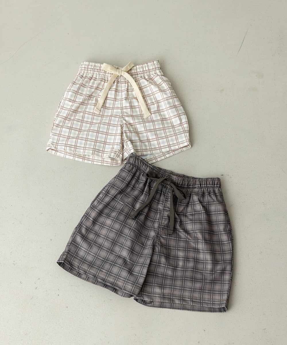 【cocoコラボ】チェック柄水陸両用スイムセットアップ