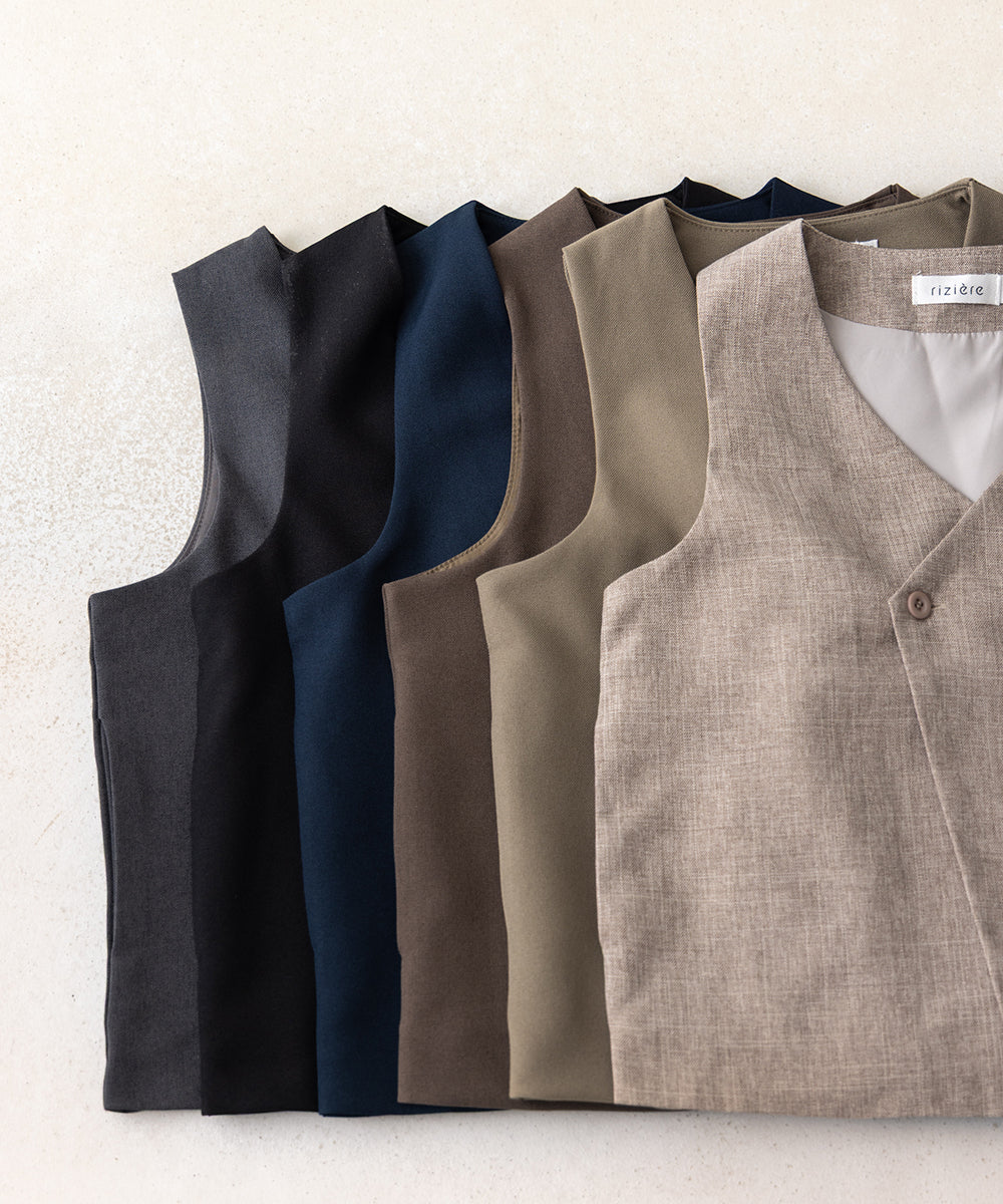 アシンメトリーデザインベスト