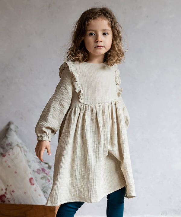 Double Gauze Ruffle Dress