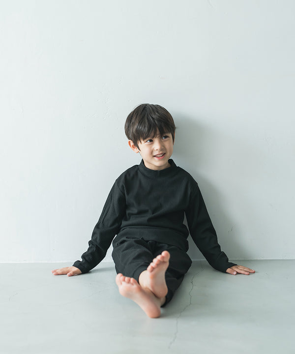 3WAYリブニットモックネックセットアップ