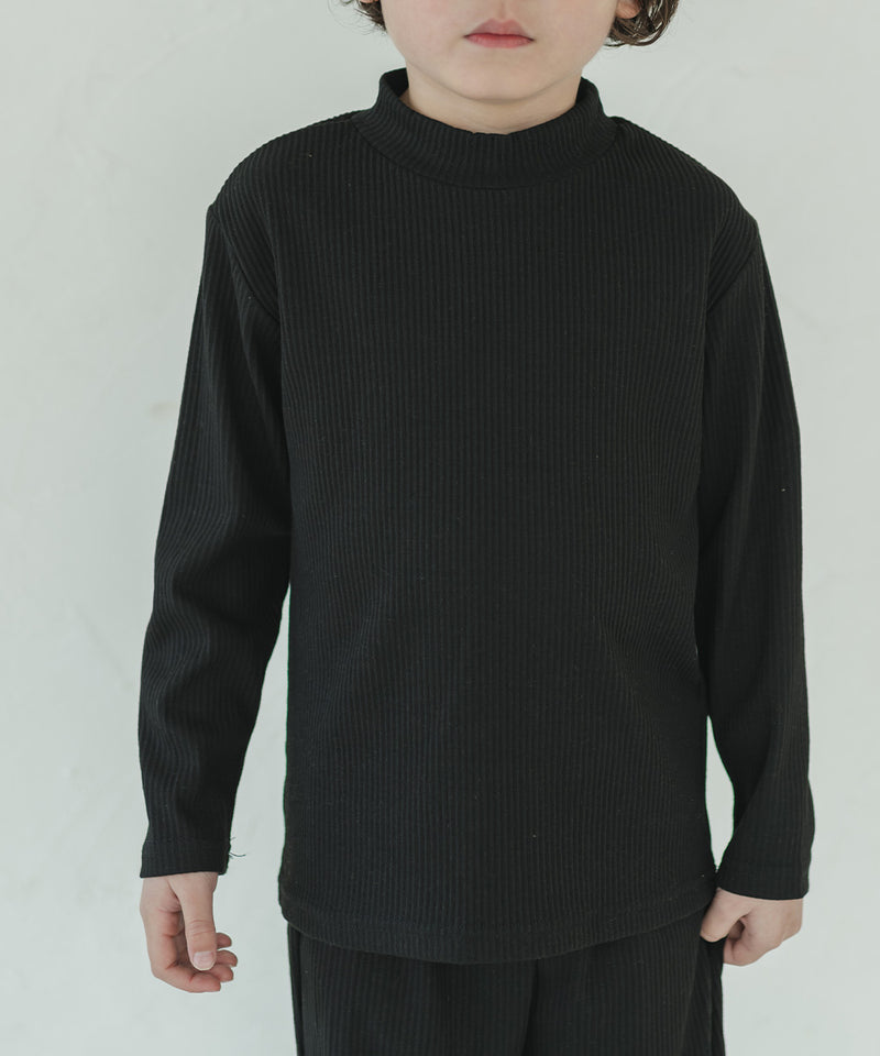 [New] 3WAY Rib Knit Mock Neck Setup