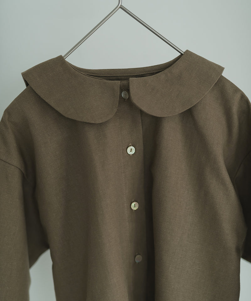 [New] Sailor Collar Natural Blouse