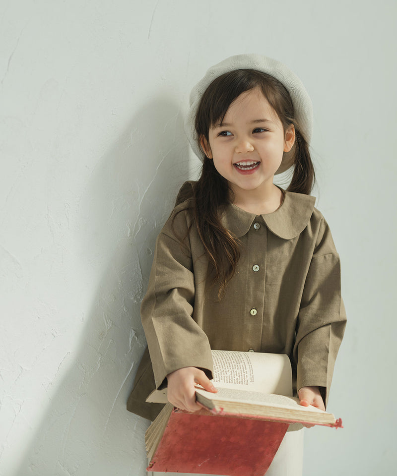 [New] Sailor Collar Natural Blouse