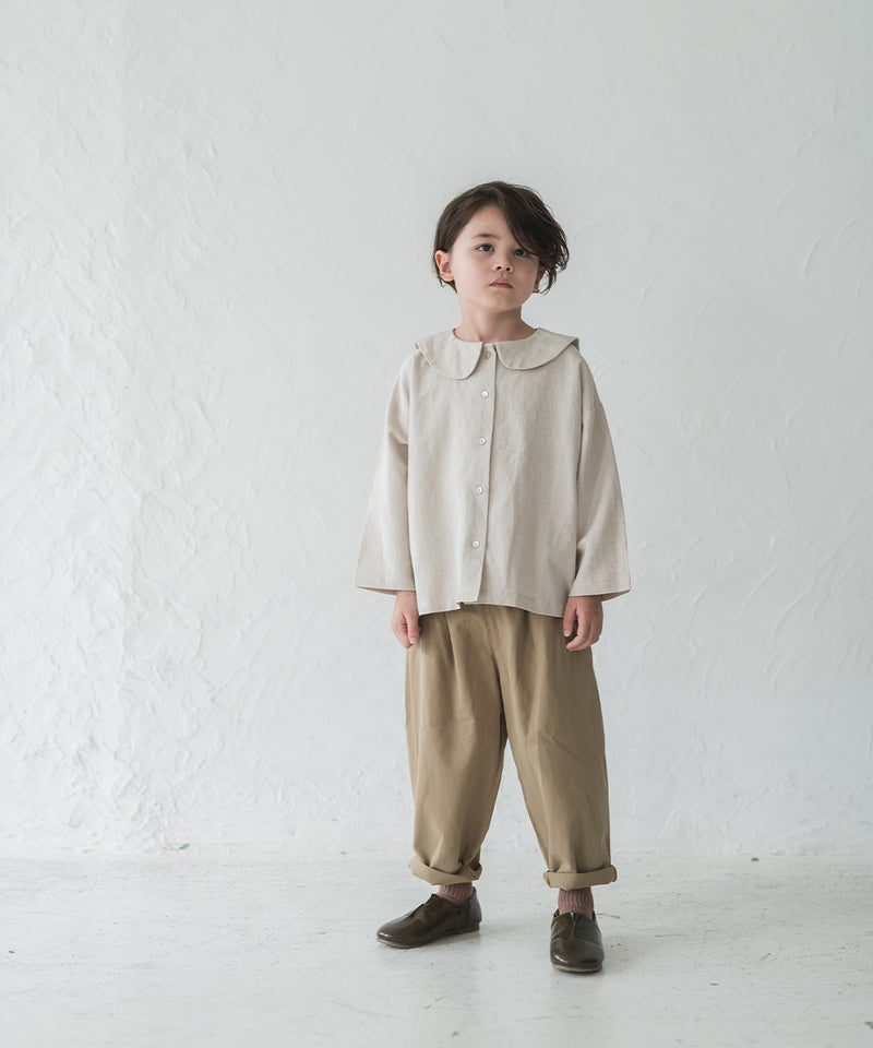 [New] Sailor Collar Natural Blouse