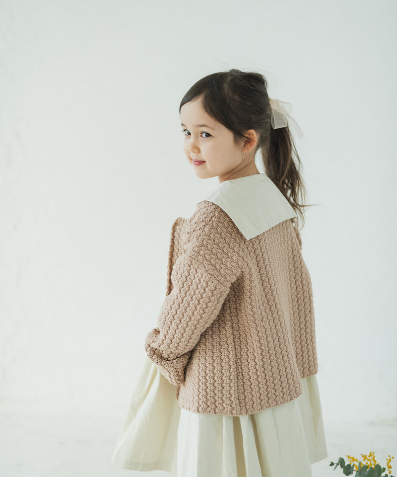 [New] Pure Cotton Sailor Collar Gathered Dress