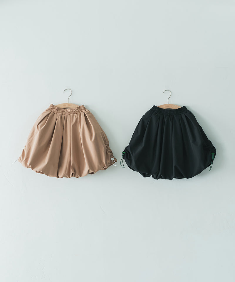 【ママとLINK】サイドシャーリングバルーンスカート